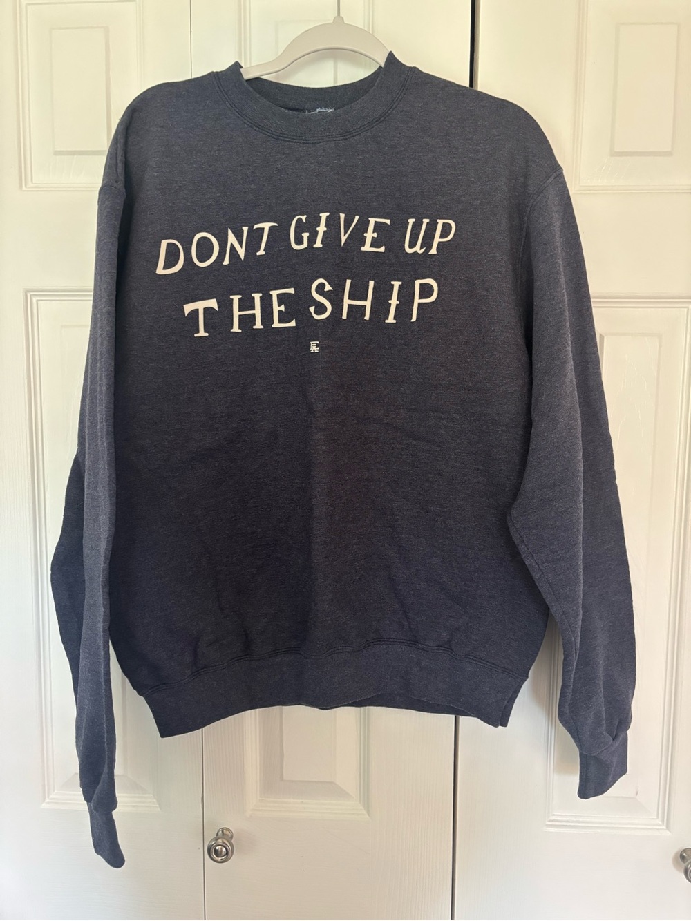 Don't Give Up The Ship Navy Crewneck Sweatshirt